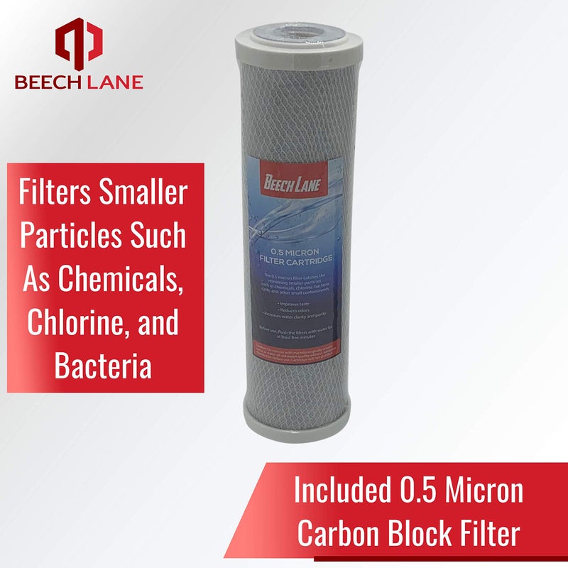 Beech Lane External RV Dual Water Filter System, Leak-Free Brass Fittings, Mounting Bracket and Two Filters Included, Sturdy Construction is Built to Last - Image 5